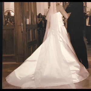 Priscilla of Boston A-line vintage wedding gown